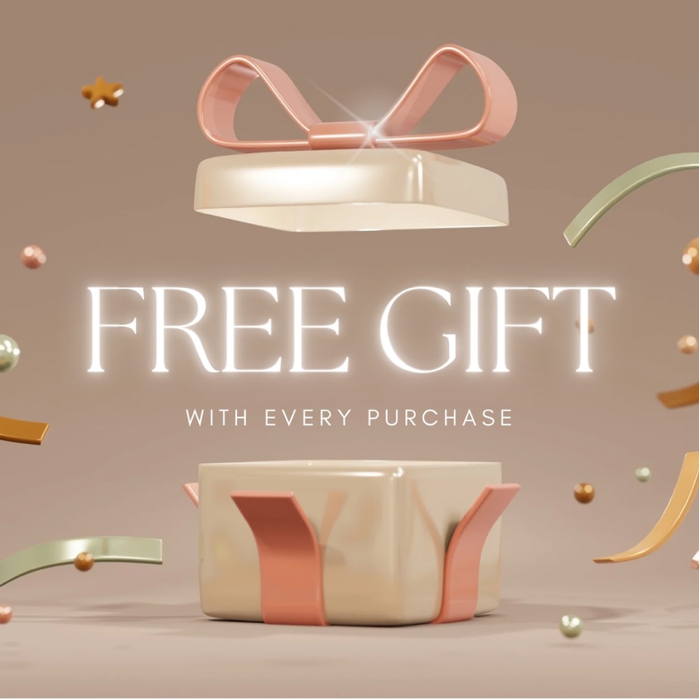 Every purchase gets a free gift! 🎁